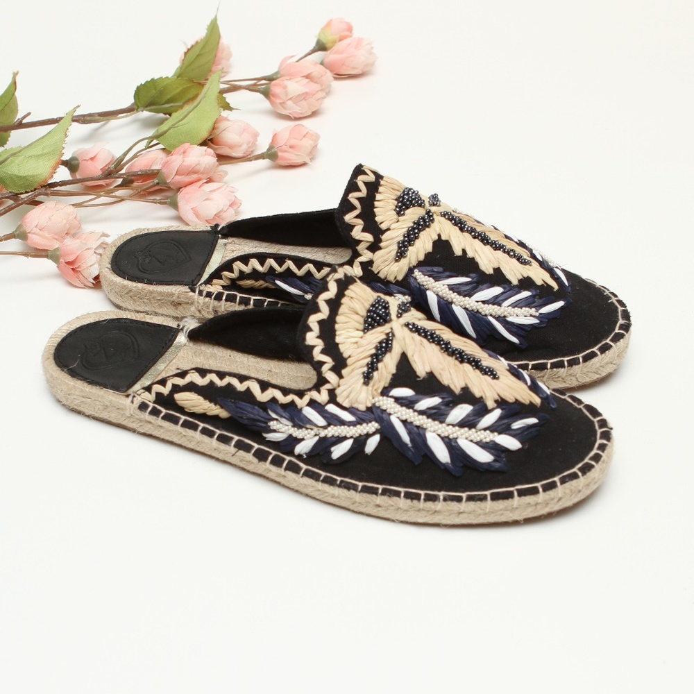 NWOB Free People Antigua Bay Beaded Espadrilles